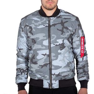 ALPHA INDUSTRIES babyjas voor heren, zwart/camouflage