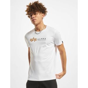 Alpha Industries - Alpha Label T - T-shirt - Zwart - 100% Katoen