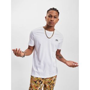 ALPHA INDUSTRIES Herenshirt met korte mouwen en camouflageprint, wit/camouflage