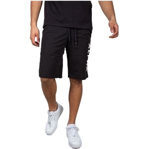 Alpha - Korte Broek - Bedrukking - Zwart - Katoen