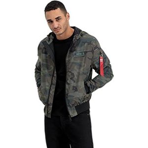 Alpha Industries MA-1 LW Hooded Refl. Camo Bomber Jacket voor heren Wdl Camo 65