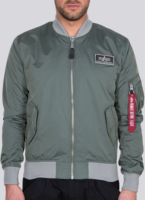 Alpha Industries - MA-1 TTC Two Tone Contrast - Bomberjack - Vintage Green/Silver - 100% Nylon