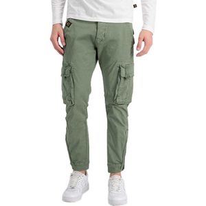 Cargobroek - Vintage Green - 98% Katoen, 2% Elastaan