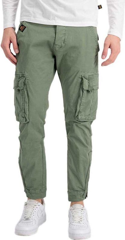 Cargobroek - Vintage Green - 98% Katoen, 2% Elastaan