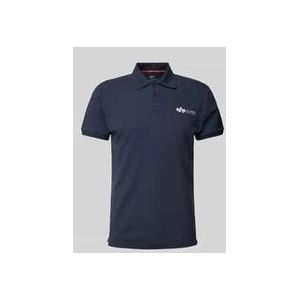 Alpha Industries - Poloshirt - Groen - Katoen - Labelprint