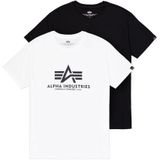 Alpha Industries - Basic T-shirt - Zwart - 2 Eenheden