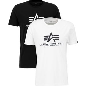 Alpha Industries - Basic T-shirt - Zwart - 2 Eenheden