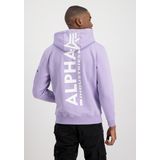 Alpha Industries - Back Print Hoodie - Zwart - Katoen/Polyester