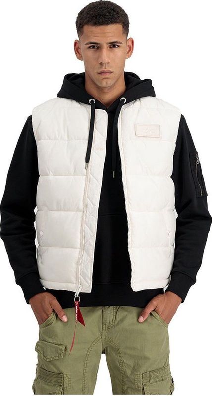 Alpha Industries - Puffer Light Weight Vest - Zwart - Polyester Taffeta