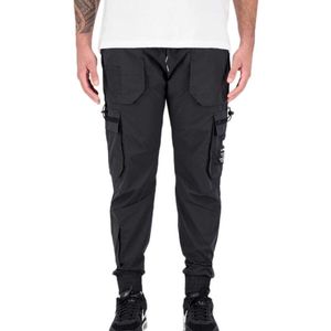 ALPHA INDUSTRIES Cargobroek  zwart / wit