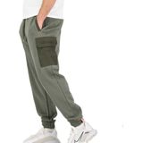 Alpha Industries - Sweat Nylon Cargo Jogger - Heren Sweatbroek - Dark Olive