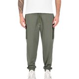Alpha Industries - Sweat Nylon Cargo Jogger - Heren Sweatbroek - Dark Olive