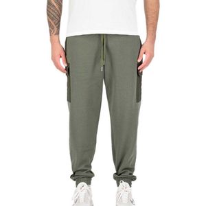 Alpha Industries - Sweat Nylon Cargo Jogger - Heren Sweatbroek - Dark Olive
