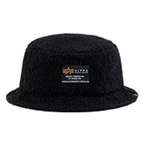Alpha Industries Teddy Bucket Hat 03-zwart maat zonder