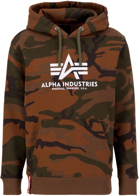 Alpha Industries - Basic Camo Hoodie - Regular Fit - Katoen en Polyester