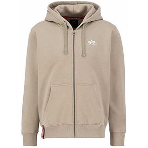 Alpha Industries - Basic Zip Hoodie - Grijs - Katoenmix