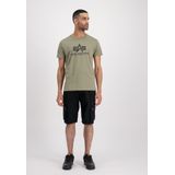 Alpha Industries Basic T-shirt Met Korte Mouwen 2 Eenheden Groen Rood M Man
