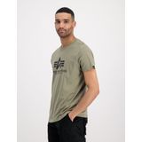 Alpha Industries Basic T-shirt Met Korte Mouwen 2 Eenheden Groen Rood M Man