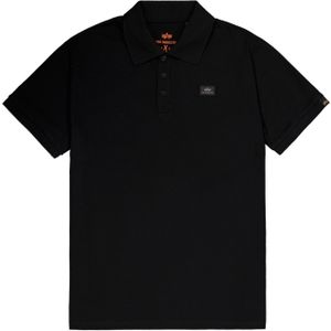 Alpha Industries - X-Fit Polo - Piqué - Zwart - Katoen-Elastaan