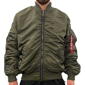 Alpha Industries - MA-1 OS Puckered - Jas - Groen - Synthetisch
