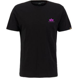 Alpha Industries - T-shirt Basic - Zwart - Korte Mouwen - 100% Katoen
