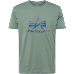 Alpha Industries - Basic Rainbow Reflective T-shirt - Zwart - Katoen