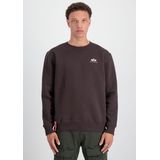 Basic - Sweater - Rood - Katoen - Klein Borstlogo