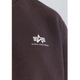 Basic - Sweater - Rood - Katoen - Klein Borstlogo