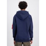 Alpha Industries - Basic Rubber Hoodie - Grijs - Katoen