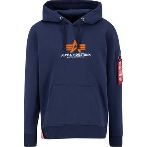 ALPHA INDUSTRIES Heren hoodie Basic Rubber Ultra Navy, Ultra Navy, XXL