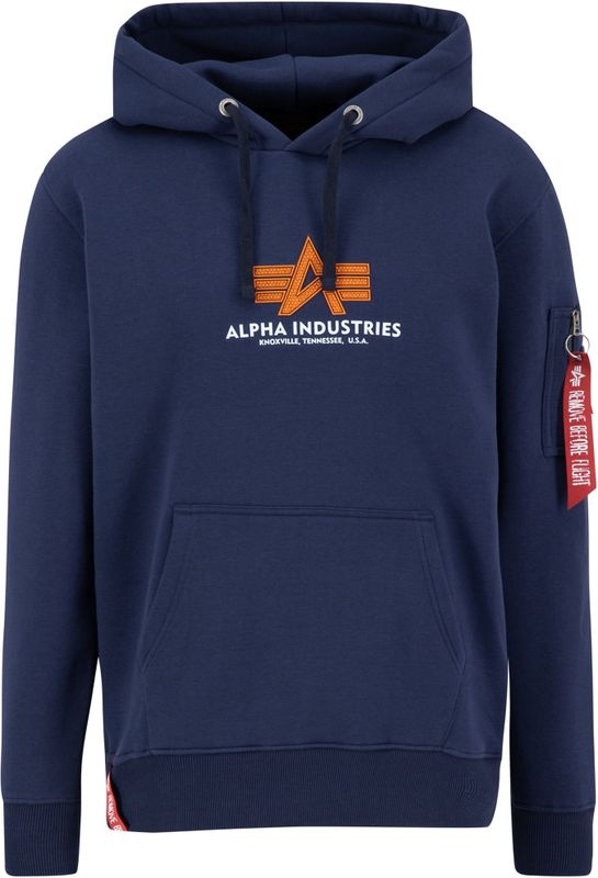 Alpha Industries - Basic Rubber Hoodie - Grijs - Katoen
