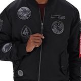 Alpha Industries, Heren, Jassen, Zwart, Maat: L Nylon,