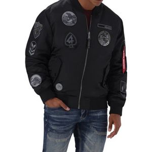 Alpha Industries - MA-1 Patch - Bomberjack - Zwart - 100% Nylon, 100% Polyester