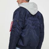 Alpha Industries, Heren, Jassen, Blauw, Maat: M Nylon,