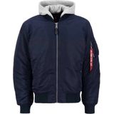 Alpha Industries, Heren, Jassen, Blauw, Maat: M Nylon,