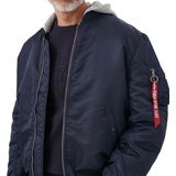 Alpha Industries, Heren, Jassen, Blauw, Maat: M Nylon,