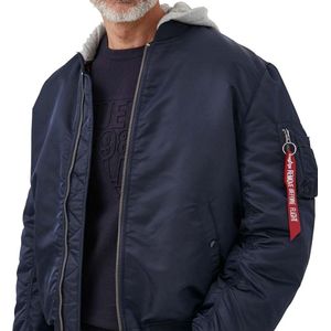 Alpha Industries, Heren, Jassen, Blauw, Maat: M Nylon,