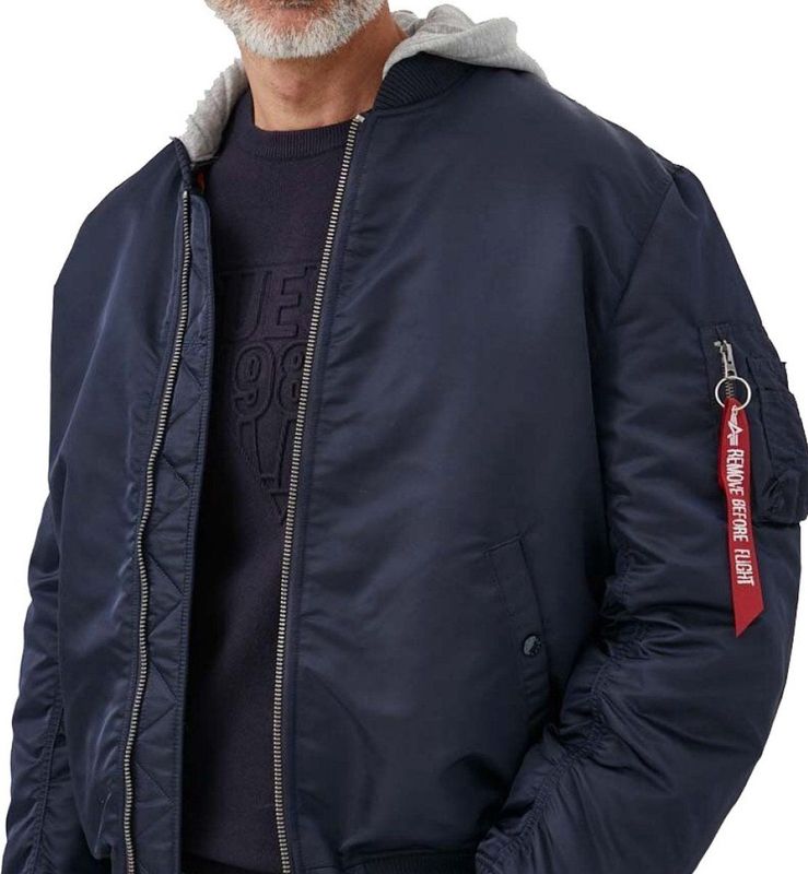 Alpha Industries, Heren, Jassen, Blauw, Maat: M Nylon,