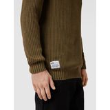 Gebreide pullover met labeldetail, model 'Acid'