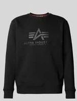Sweatshirt mit Label-Print