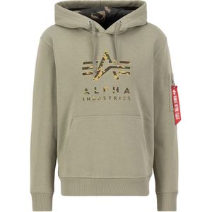 Alpha Industries - Camo TPU Hoodie - Groen - Katoen/Polyester