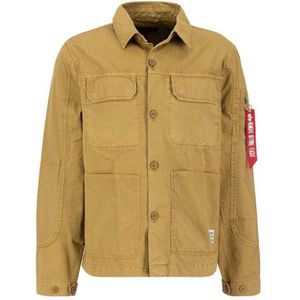 Alpha Industries - Color Block Overshirt - Jack - Katoen - Blauw/Grijs