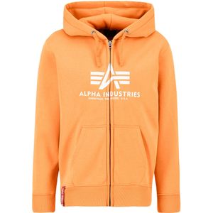 Alpha Industries - Basic Zip Hoody - Grijs - Katoen/Polyester