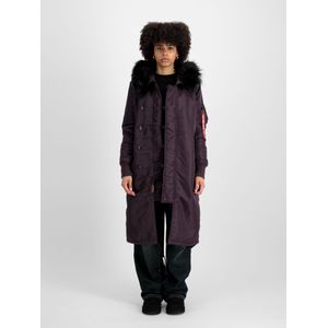 Alpha Industries - Long Fishtail Jas - Winterjas - Zwart - 100% Nylon