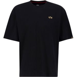 Alpha Industries - Shirt - Zwart - 3D Small Logo T - Korte Mouwen