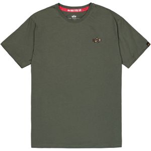 ALPHA INDUSTRIES Shirt  goud / olijfgroen / zwart