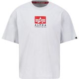 Alpha Industries - Satin Logo T - T-shirt - Zwart - Katoen