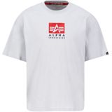 Alpha Industries - Satin Logo T - T-shirt - Zwart - Katoen