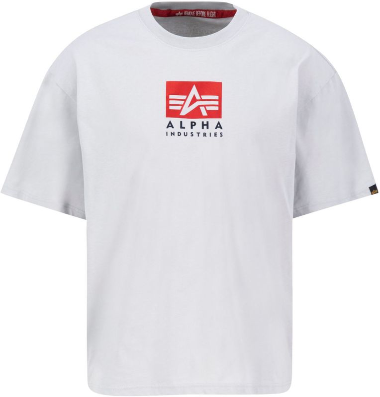 Alpha Industries - Satin Logo T - T-shirt - Zwart - Katoen