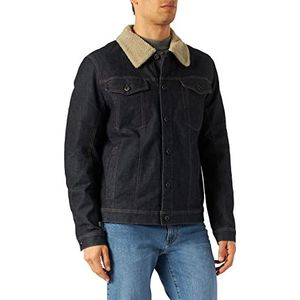 camel active Denim jas voor heren, zwart (Raw 40), 56